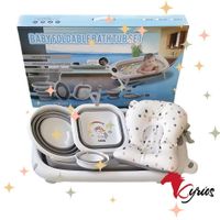 Kit De Baño Para Bebes Con Accesorios De Limpieza Standard Rosa