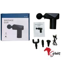 Masaje Muscular Percusión Massage Gun Recargable Standard Negro
