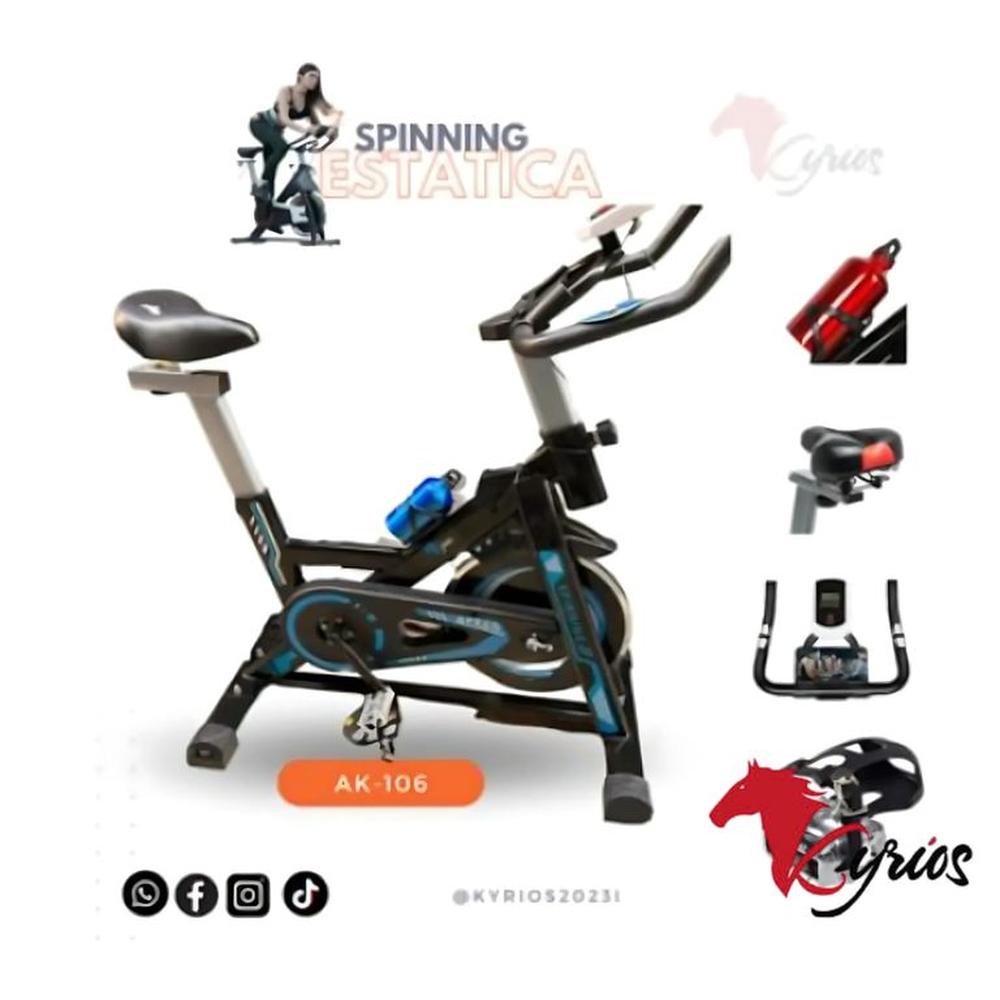 Spinning Bicicleta Estacionaria Color Azul
