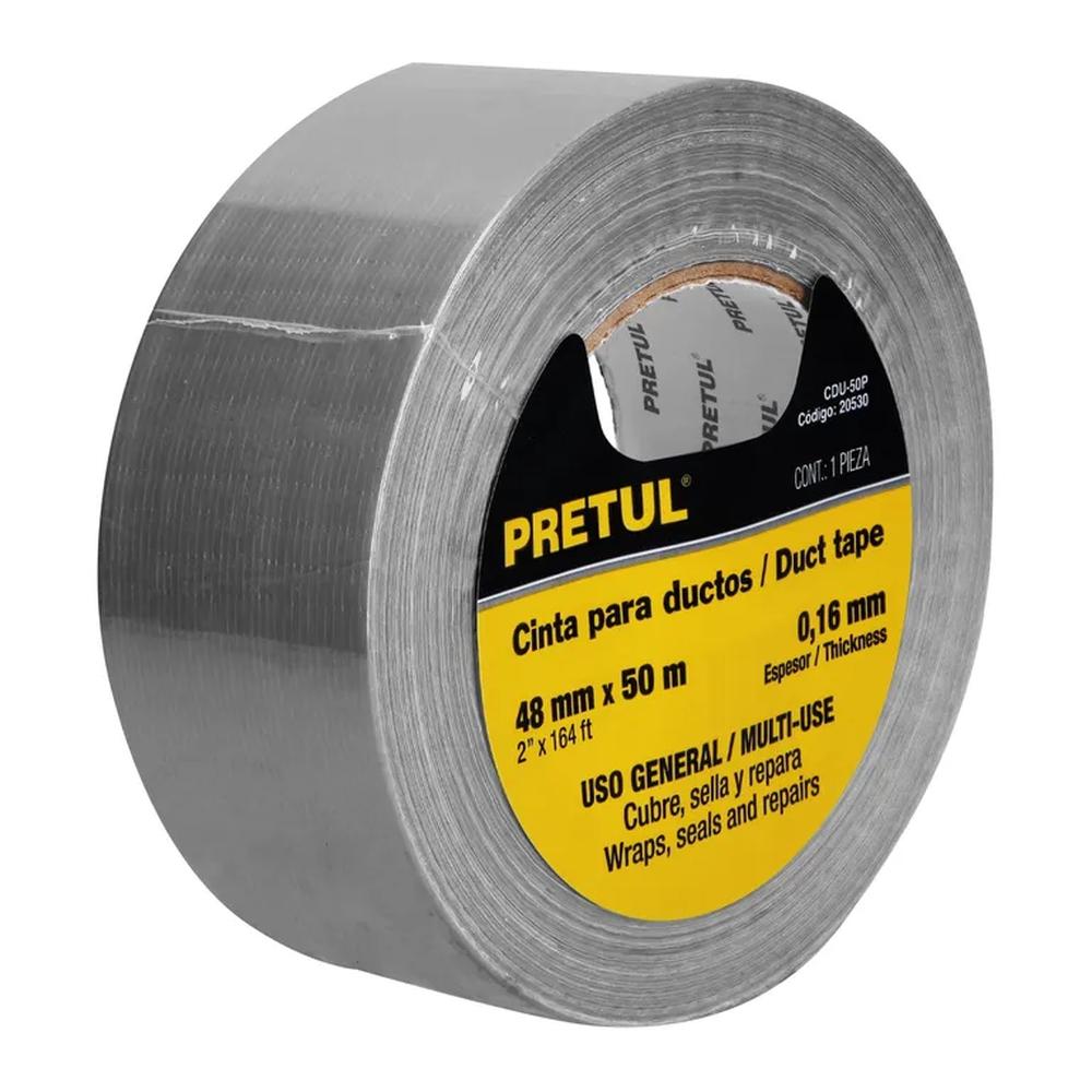 Cinta ducte tape 30 m espesor 016 mm Pretul - 20529