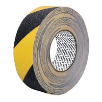 Cinta antiderrapante amarillo y Negro 50mmx18m Truper 101449