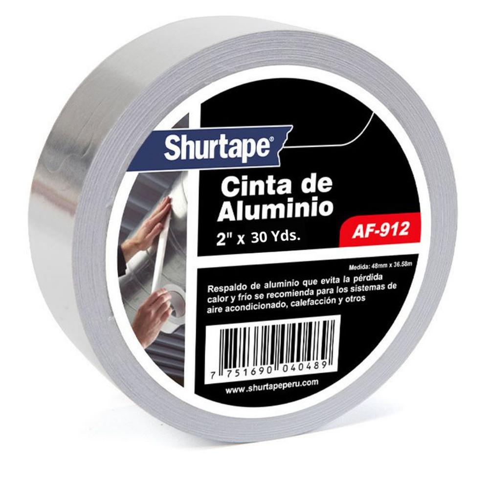 Cinta De Aluminio 2 Pulgadas x 50 yds Shurtape AF-91250