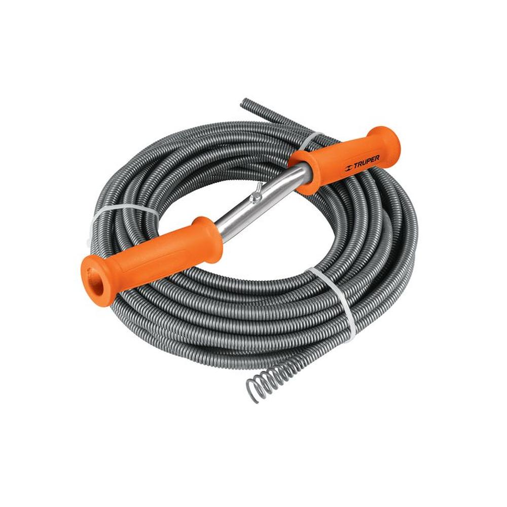 Desatorador destapacaños 15 metros tipo barreno con manivela Truper 15150