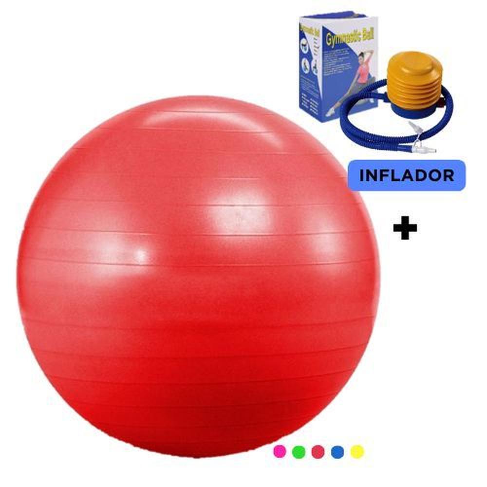 Pelota De Pilate 75cm Inflador Azul Standard Azul