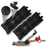 PAR DE TOBILLERAS DE 1 KG PARA ENTRENAMIENTO Standard Negro