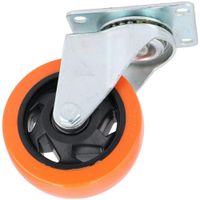 Rodamiento Garrucha giratoria naranja de 3 pulg sin freno EDIROD-3PULG