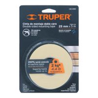 Cinta Doble Contacto de 25 mm x 5 m Truper - 11727