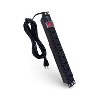 Power rack Aluminio 8 Tomas universales 15A 19pulg LT-PDU-8TA
