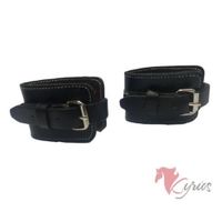 Tobillera de Cuero para Polea Standard Negro