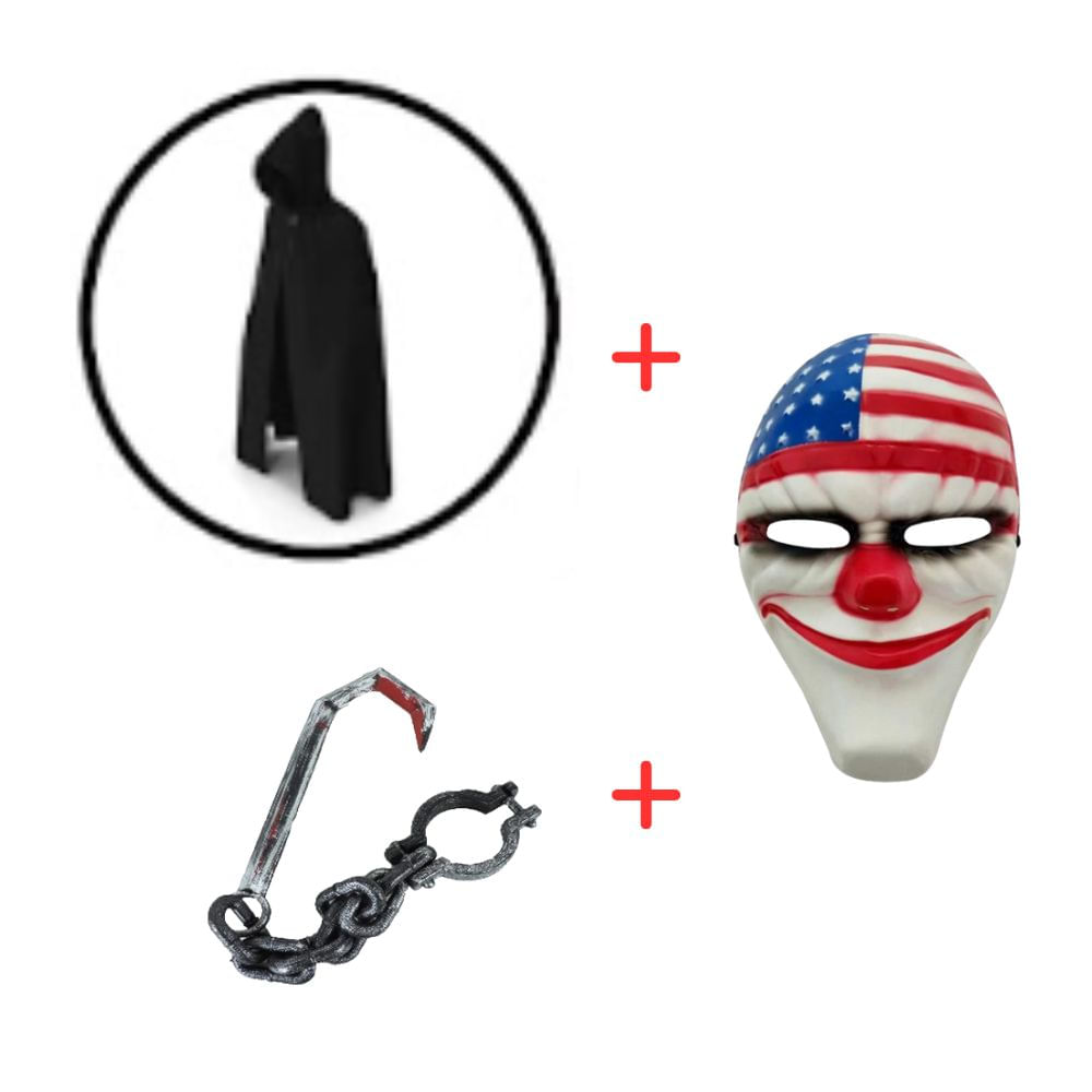 Disfraz Completo Payaso Americano Halloween Talla M