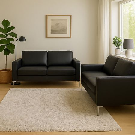 Juego De Sala 3-2 Bruno Negro Pu