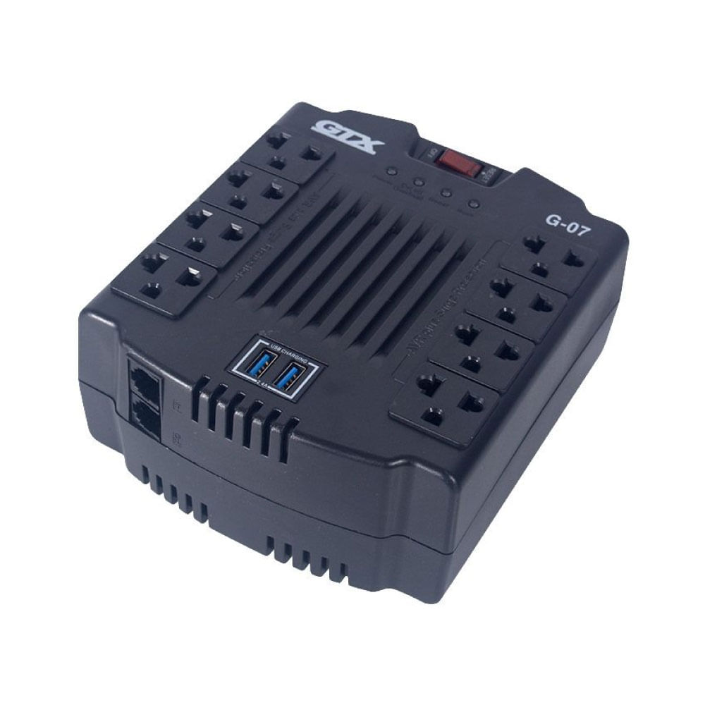 Estabilizador GTX G-07 8Sal 2USB 1200VA600W