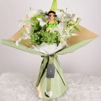 Ramo Tiana + Peluche - Amigurumi - Ramo de flores -Arreglo floral