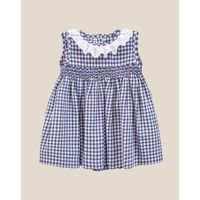 VESTIDO CUADROS C-BORD A MANO