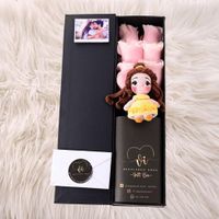 Box Luxury Rosas Pink Mundial + Bella -Arrelgo floral - Princesas