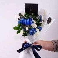 Ramo Azulea - Tulipanes Azules -  Ramo de Flores