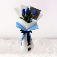 Mini Ramo de 3 Tulipanes Azules - Ramo de flores