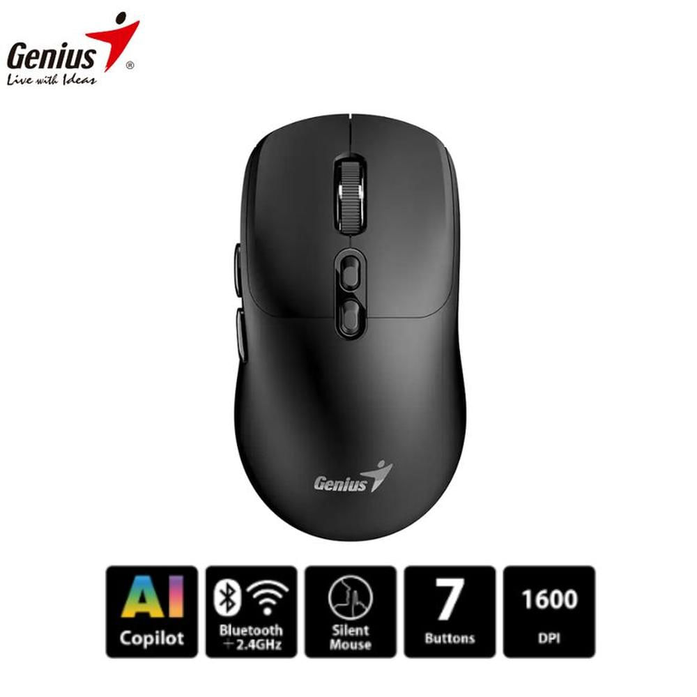 Mouse Genius NX-8080S Dual WirelessBluetooth Silent Black