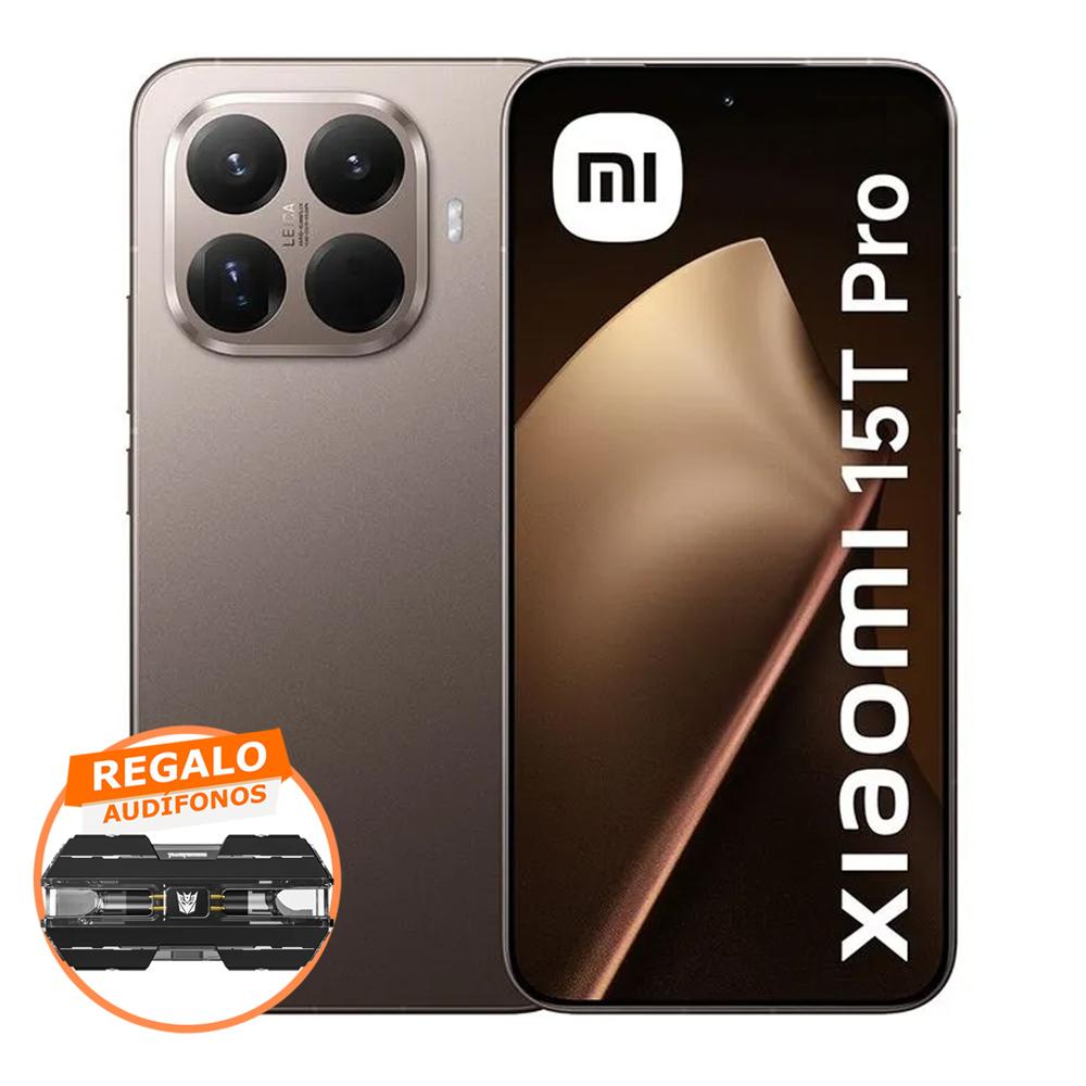 Celular Xiaomi 15T Pro Moca Gold 12GB RAM 512GB ROM US - Oro Moca + Audifonos Transformers TF-T01