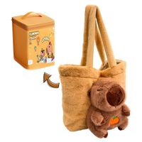 Bolso Capibara Juvenil y Plumones Capibara con Estuche 24 pcs