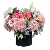 Box Clarisse  Arreglo floral premium en box - Arreglo floral