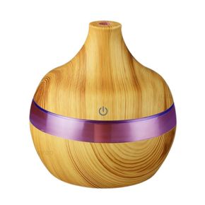 mini humidificador USB 130 ml con luces LED mostaza