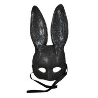 Máscara De Coneja Negro Shine Cosplay Party
