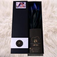 Box Luxury Tulipanes Azules  - Arreglo Floral - Ramo de Flores