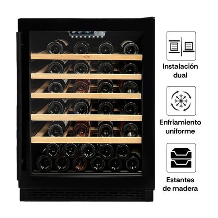 Cava de Vinos S-Collection SOLVIN009 53 Botellas Negro