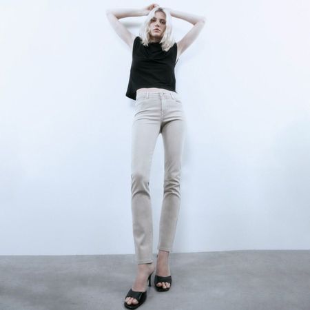 Jeans Recto Sfera Mujer Beige 44