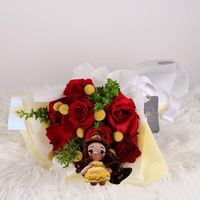 Ramo Belle  Peluche - amigurumi - Ramo de flores - Ramo de princesas