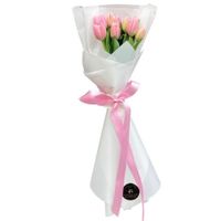 Ramo de 10 Tulipanes Rosados - Ramo de Flores