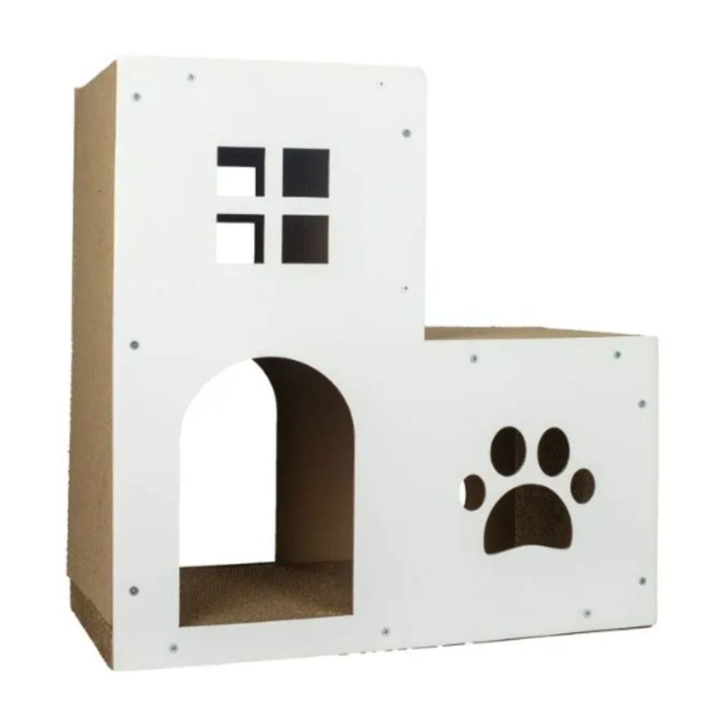 Rascador/Casa Polarita  2 pisos para gatos