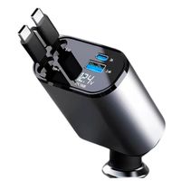 Cargador para Carro Auto 4 en 1 de 120V