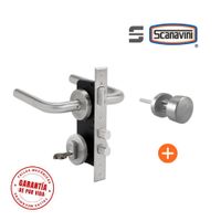 Cerradura de embutir principal 960L Ace Inox manilla DERECHA