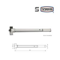 Barra Antipánico DT-F1500RA-P Acero Esmaltado Gris
