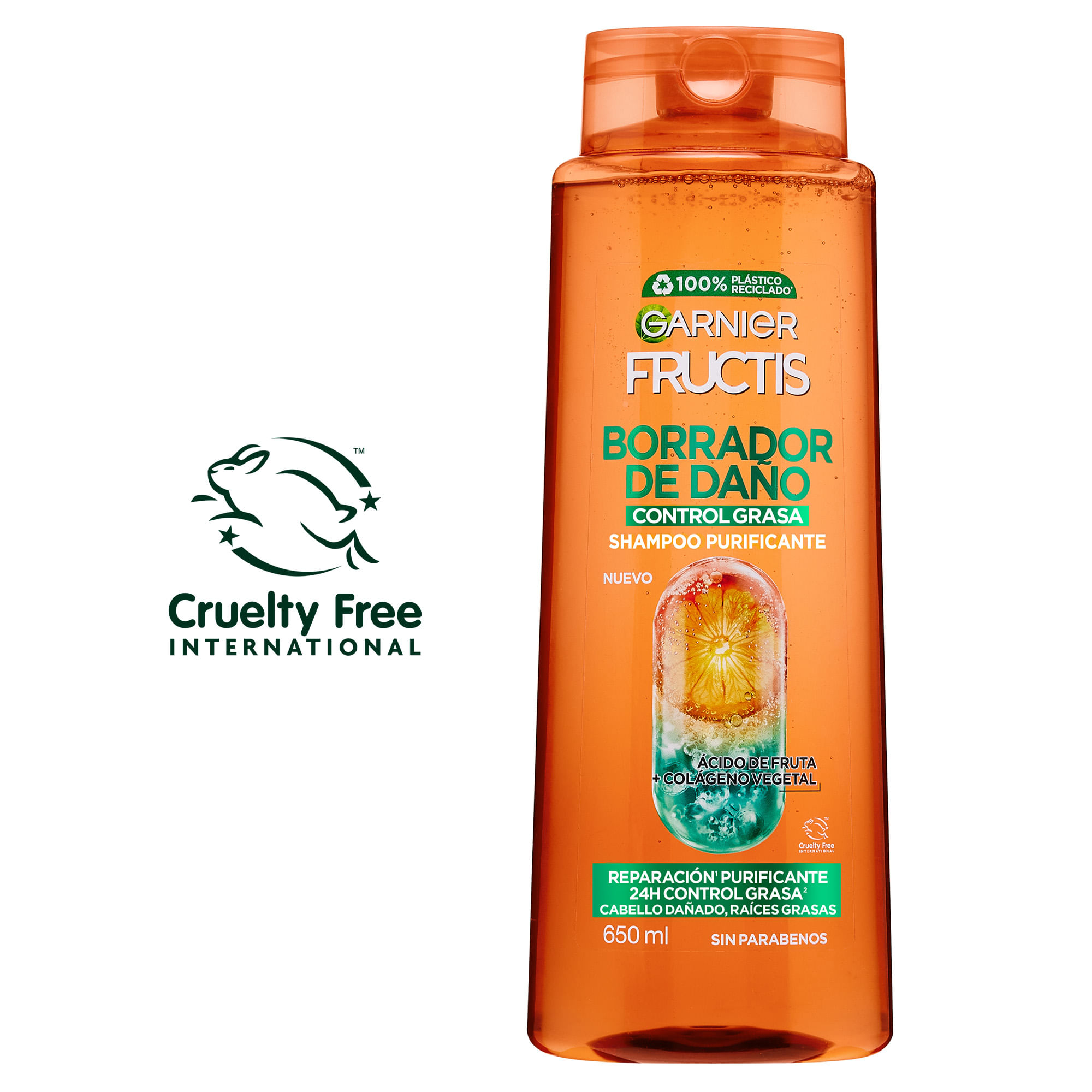 Shampoo FRUCTIS Oil Control Frasco 650ml