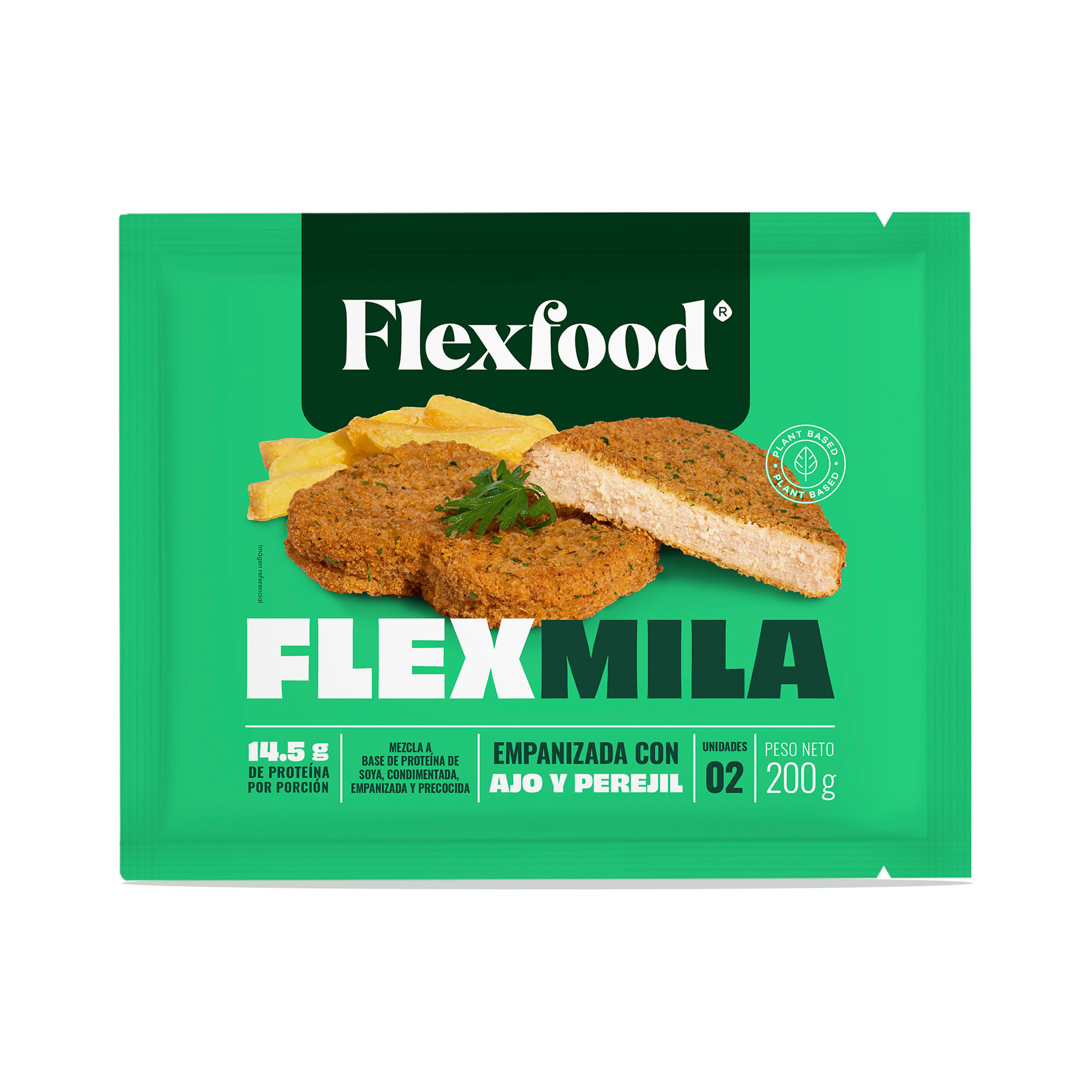 Milanesa Vegetal FLEXFOOD Bolsa 200g