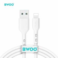 CABLE DE DATOS FLEXIBLE RAPIDA USB-A LIGHTNING 600MB 1MT BO-X172L BWOO