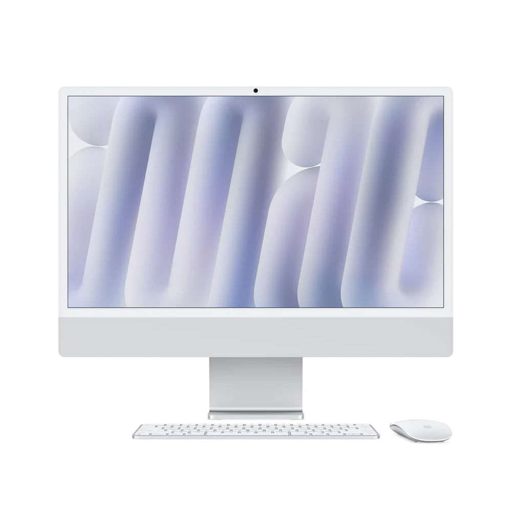 iMac Apple 24"" 4.5K - M4 Chip, 16GB RAM, 256GB SSD, Conectividad Wi-Fi 6, Plata - Todo en Uno