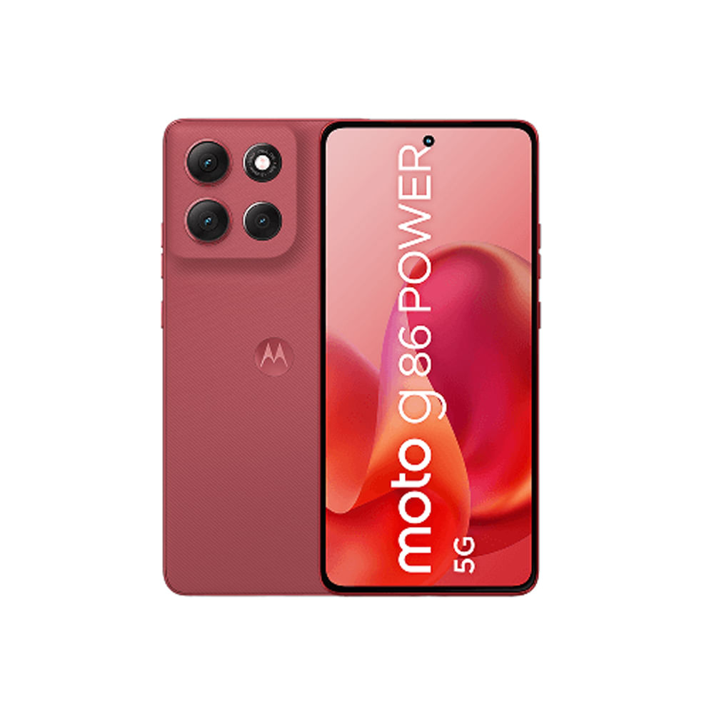 Motorola G86 Power - Smartphone Android 256 GB Cherry, pantalla táctil, gran rendimiento y diseño e