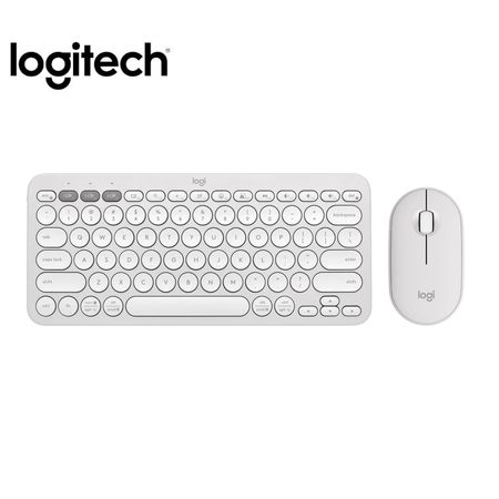 Combo De Teclado Y  Mouse Logitech Pebble 2 K380s  Mouse M350s Bluetoot Wirelless Blanco