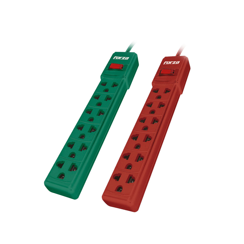 Regleta Forza Power Strip 6 Tomas PS-001 110/220V - Conectividad Eficiente y Versatilidad