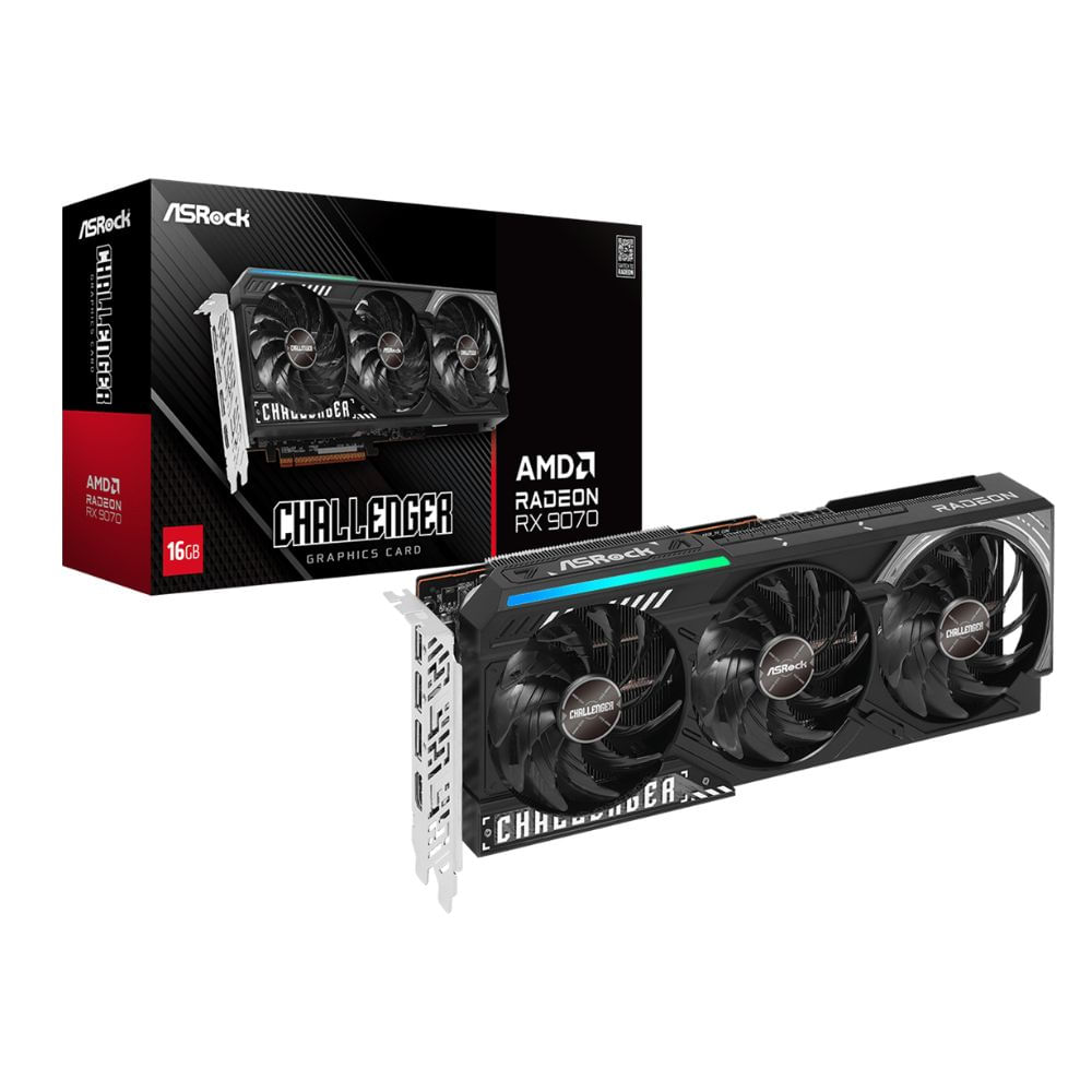 Tarjeta de video ASRock AMD Radeon RX 9070 Challenger 16GB, 16GB GDDR6