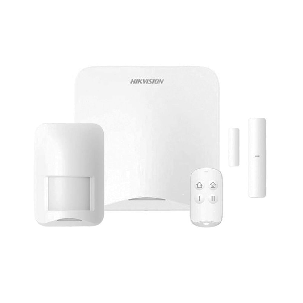 Kit de Alarma HIKVISION AX Home 4G - Sistema de Seguridad con Panel, PIR, Magnéticos y Pulsador, 16