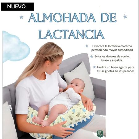 Almohada de Lactancia Azul