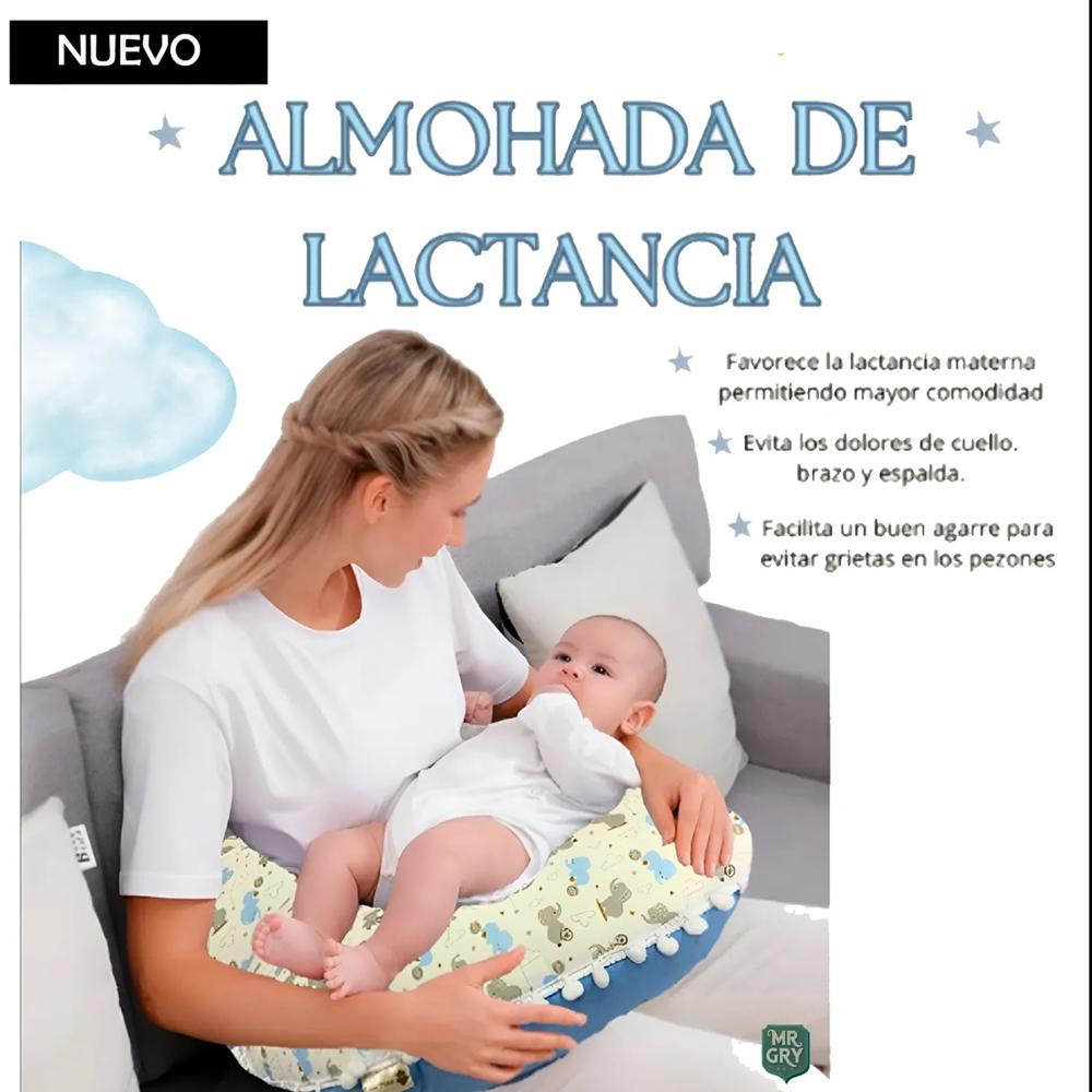 Almohada de Lactancia Azul