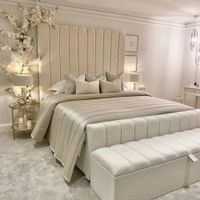 CAMA BOX TARIMA GARDEN KING BEIGE OSCURO