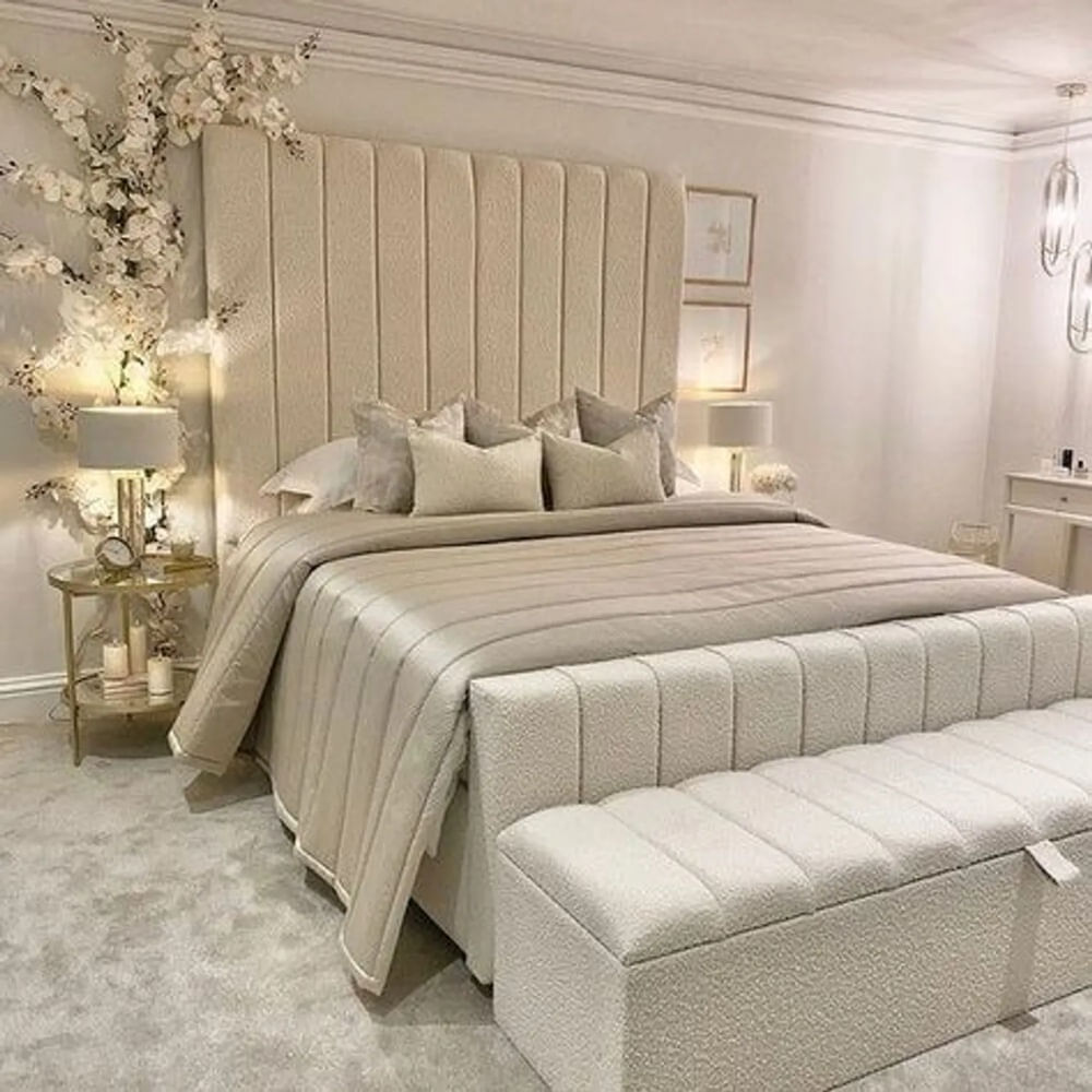 CAMA BOX TARIMA GARDEN KING BEIGE OSCURO