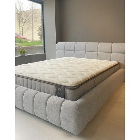 CAMA BOX TARIMA LUX 2 PLAZAS PLATA